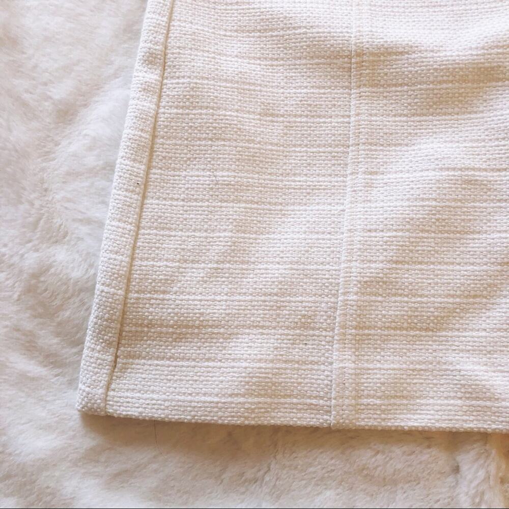 LOFT White Mini Pencil Zip Skirt - Picture 4 of 9